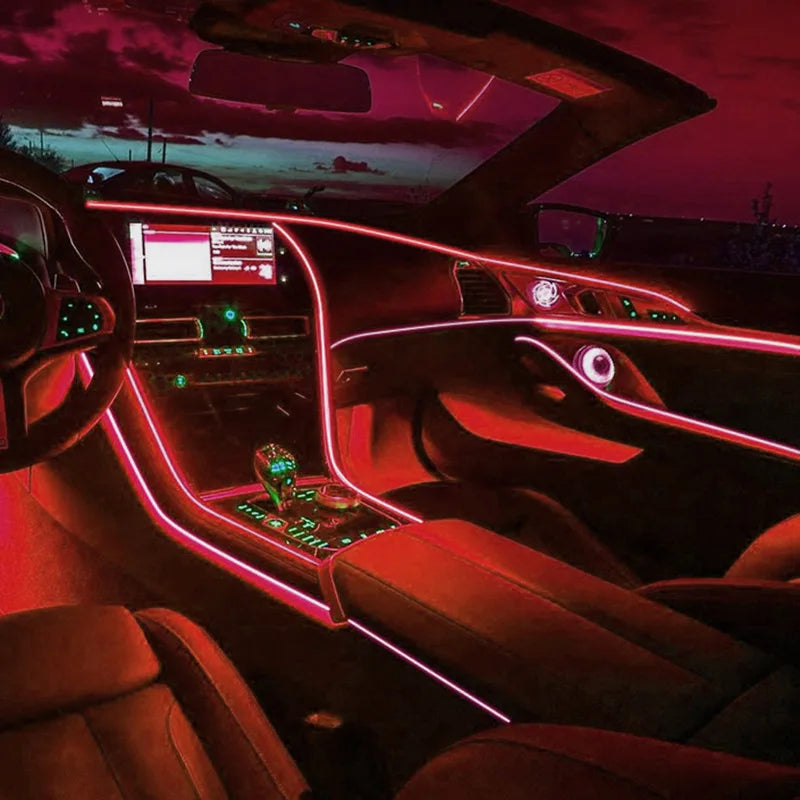 USB Car Interior Ambient LED Light Strip