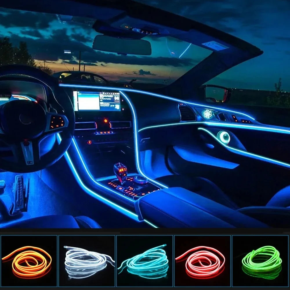 USB Car Interior Ambient LED Light Strip
