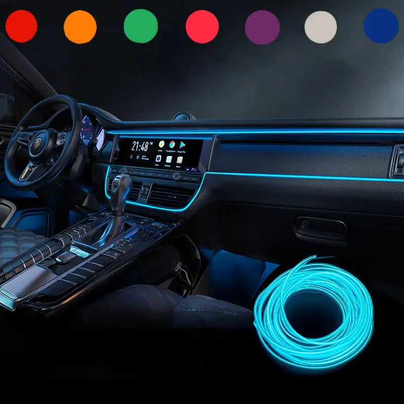 USB Car Interior Ambient LED Light Strip