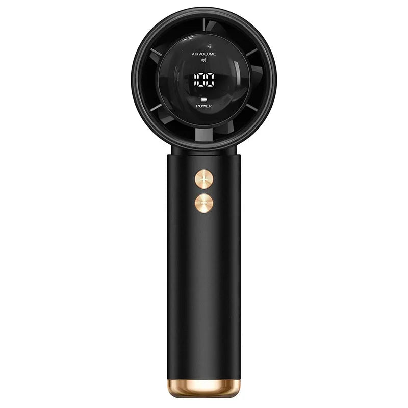 Portable Rechargeable Handheld Fan with LED Display